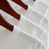 300g碳素磨毛重磅纯白色圆领长袖t恤秋冬季纯棉厚实男女款打底衫