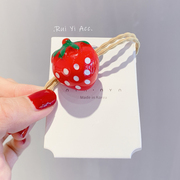日本设计师原创小草莓发绳日系糖果头绳发圈皮筋扎头丸子头可爱
