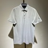 d100桑蚕丝短袖t恤男士，夏季条纹天丝休闲含棉半袖上衣