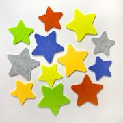 五角星3d立体墙贴毛毡板儿童房墙壁幼儿园背景墙星星装饰贴留言板