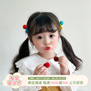 magicbaby儿童糖果色发夹，边夹侧边刘海，夹可爱小糖豆发卡头饰