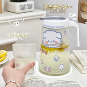 冷水壶套装杯子家用客厅茶杯，泡茶壶冷泡凉水壶，玻璃储水果汁壶水杯