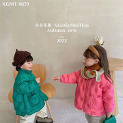 韩版童装儿童轻薄羽绒服男女童，上衣小童宝宝短款白鸭绒(白鸭绒)洋气外套潮