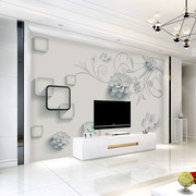 现代简约8d电视背景墙壁纸沙发，客厅墙布3d立体壁画时尚大气5d墙纸