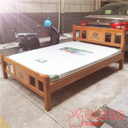 深圳实木床 橡木床简约1.5米双人1.2米单人单层 实木板床床架