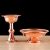 藏式尼泊尔工艺红铜护法杯供水杯净水纯铜，圣水杯供佛手工紫铜
