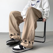 22男士宽松字母，设计休闲裤直筒拖地裤k03-p50