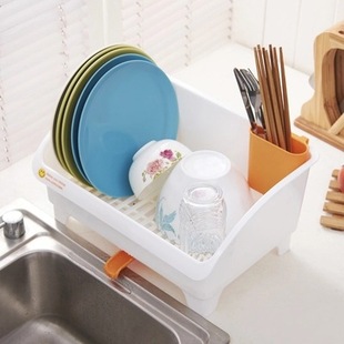 日式沥水碗架碗碟滴水，架塑料角架厨房厨具可排水碗盆收纳置物架