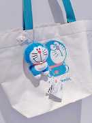 哆啦a梦手提帆布包立体刺绣，机器猫托特包画家(包画家)购物袋