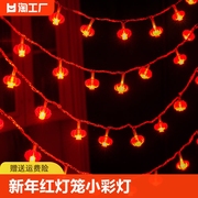 新年红灯笼小彩灯闪灯串灯满天星过年春节阳台装饰布置气氛灯氛围