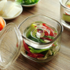 日本厨房泡菜坛子加厚玻璃，密封罐家用腌菜，缸瓶浅渍罐一夜渍腌制罐