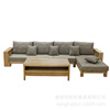 转角沙发白橡木(白橡木，)客厅家具，组合简约大小户型转角布艺沙发