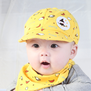 婴儿宝宝帽子春秋款3-18个月男女小孩儿童鸭舌帽遮阳可爱洋帅气潮