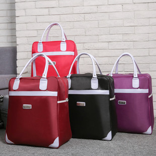 大容量短途旅行包女手提包手拎外出旅行袋轻便旅游行李包可套拉杆