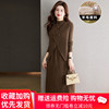 韩版羊毛马甲两件套装，针织连衣裙2023秋冬羊绒毛衣裙女中长款