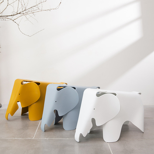 创意卡通宝宝可爱塑料大象椅子换鞋凳设计师椅儿童玩具小象时尚