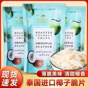 泰国进口烘烤香脆椰子脆片40g水果冻干网红休闲办公特产零食