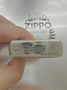 ZIPPO/芝宝纯银镶金煤油打火机暴富鸭鎏金银机