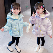 女童棉服冬装2023洋气中小童，加厚棉袄儿童装，休闲羽绒棉衣外套