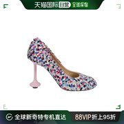香港直邮loewe女士，loewe鞋跟粉色高跟鞋