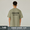 CHINISM CH字母短袖T恤男潮流宽松美式潮牌夏季休闲男生水洗半袖