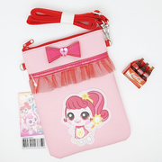 2023韩国童装儿童女孩萌可公主时尚粉色，包包斜跨包拎包