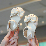 2024夏季女童公主鞋包头软底宝宝凉鞋1一3岁婴儿防滑学步鞋子