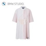 BMW Studio宝马女装夏季简约时尚经典百搭女士短袖衬衫