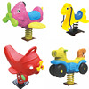 户外小区儿童弹簧摇马 塑料摇摇乐PE板玩具跷跷板 幼儿园公园木马