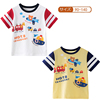 日系90-140#儿童纯棉卡通，短袖男童汽车图案，夏季miki薄款圆领t恤
