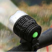 自行车前灯可变焦强光手电筒儿童车滑板车三档调节骑行装备