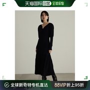 日本直邮JILLSTUART 女士混色立领长袖连衣裙 显瘦设计 优雅时尚