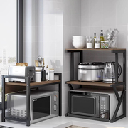 厨房置物架微波炉架子可伸缩烤箱，收纳家用双层台面桌面多功能橱柜