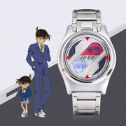 名侦探柯南动画正版周边 双面侦探剧中同款联名激光LED手表