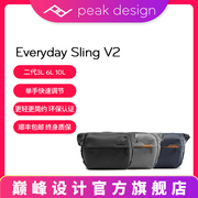 巅峰设计peakdesigneverydaysling3l6lv2二代通勤单肩摄影包斜挎背包，10l适用佳能索尼康富士微单反相机