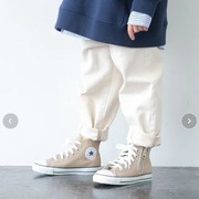 日本 日版匡威童鞋 Converse 高帮帆布鞋 侧拉链男女童运动鞋
