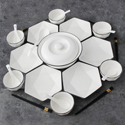 ins风碗碟套装 陶瓷餐具饭碗盘子碗家用2024创意拼盘组合6人