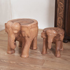泰国大象换鞋凳东南亚家具实木墩子家用小板凳木凳矮凳木头圆凳子