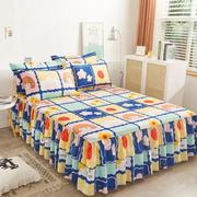 床裙送枕套一对单件床罩床裙式，单件床罩三件套床套1.5米1.8米2m床