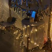 婚礼创意吊顶满天星空造型网铁丝网带灯LED米粒灯串橱窗装饰道具