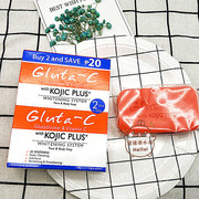 菲律宾Z柜入Gluta-cKOJIC PLUS+美白皂60g*2嫩肤美白深层清洁
