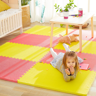 明德泡沫拼接地垫拼图地板垫加厚防滑婴儿童爬爬行垫无甲醛60x90