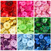 创意作业幼儿园小学生儿童彩色，diy手工制作纽扣，画材料包扣子花