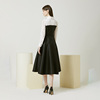 MOJO 小众高级设计感法式小黑裙赫本风长袖连衣裙子女装优雅气质