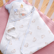 初生婴儿纯棉包被春秋夏季薄款新生宝宝抱被产房包单兔年襁褓包巾