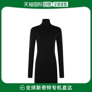 香港直邮潮奢amialexandremattiussi女士黑色羊毛连衣裙