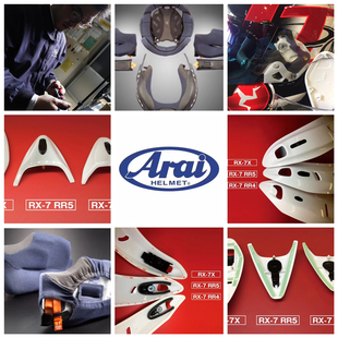  ARAI 摩托车头盔原厂配件风道尾翼底座飞机耳盖7X 拉力