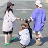 波拉韩国童装男女童初高中生中大夏青少年街舞服亲子街头短袖T恤