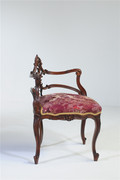 新欧式泰柚实木角椅 欧式豪华复古复刻装饰家具仿古法式雕花边促
