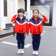 秋冬校服三件套休闲运动套装，小学生加厚加绒童装，幼儿园园服大卫衣